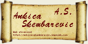 Ankica Škembarević vizit kartica